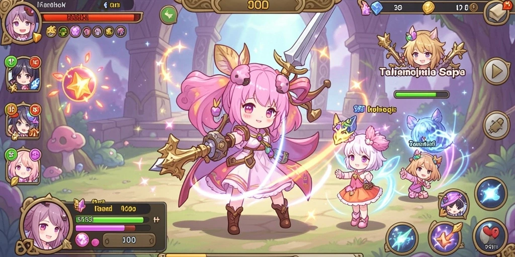 Tangkapan layar memperlihatkan interaksi antar pemain di mode multiplayer.