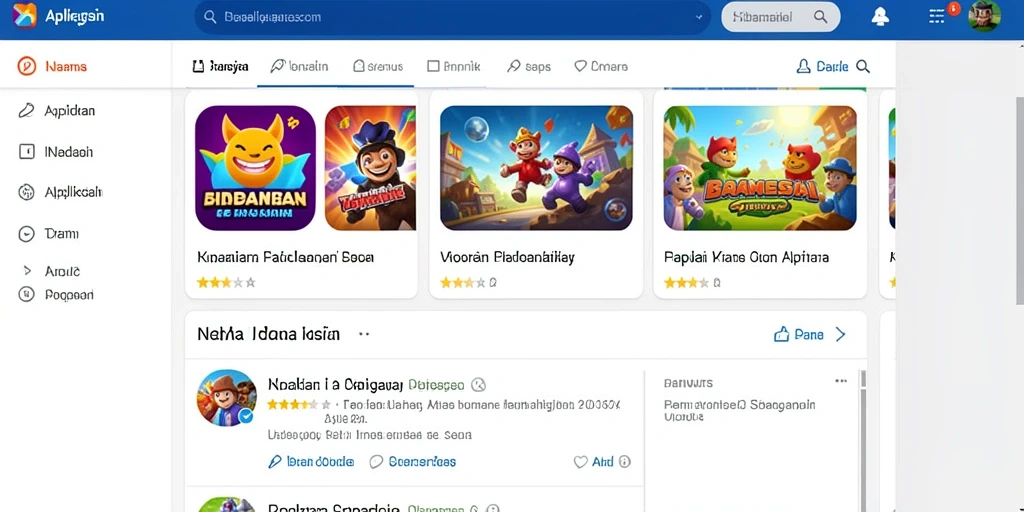 Tangkapan layar menunjukkan variasi permainan yang tersedia.